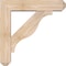 Ekena Millwork Funston Craftsman Smooth Bracket w/ Offset Brace, Douglas Fir, 5 1/2"W x 22"D x 22"H BKT0604X22X22FST04SDF - alternate 3